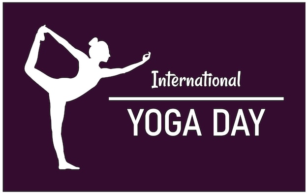 Creative International Yoga Day Celebration Vector Illustration