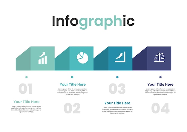 Vector creative isometric timeline business infographic illustration