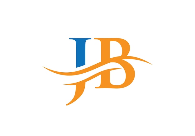 高級コンセプトを備えたクリエイティブなJBレター ビジネスと企業アイデンティティのためのモダンなJBロゴデザイン