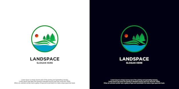 Creative Landscape Template Logo Design