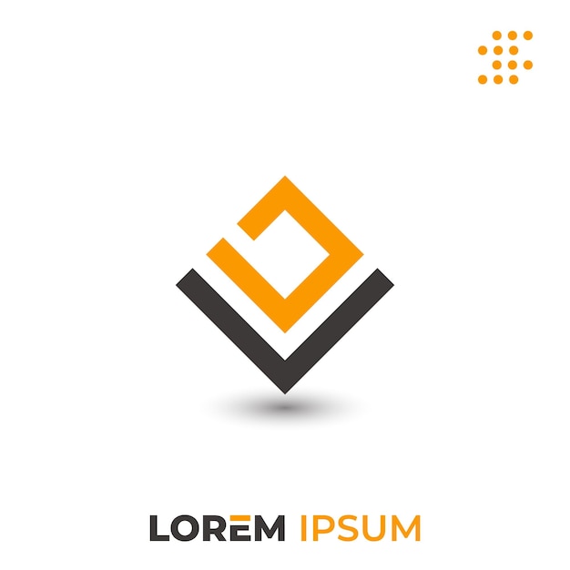 Creative LB Square Shape Logo Design for your Brand.