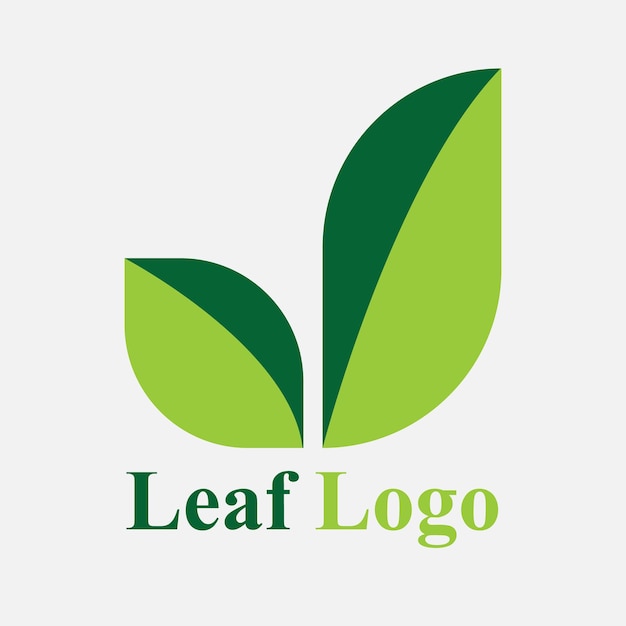 Vector creative leaf logo design service