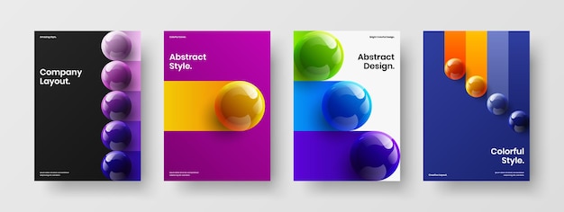 Creative leaflet A4 vector design layout composition
