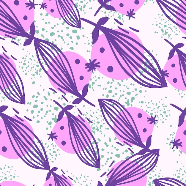 Creative leaves seamless pattern Contemporary floral leaf wallpaper