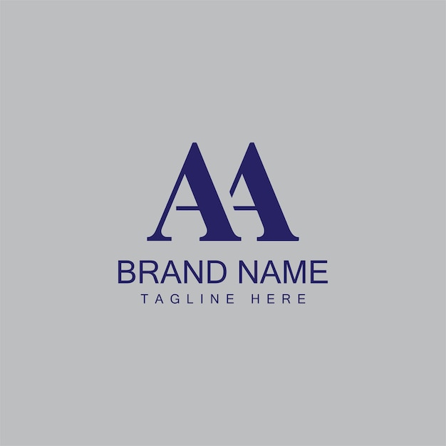 Creative Letter AA Monogram Logo Design Icon Template