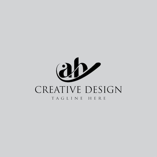 Creative letter ab logo