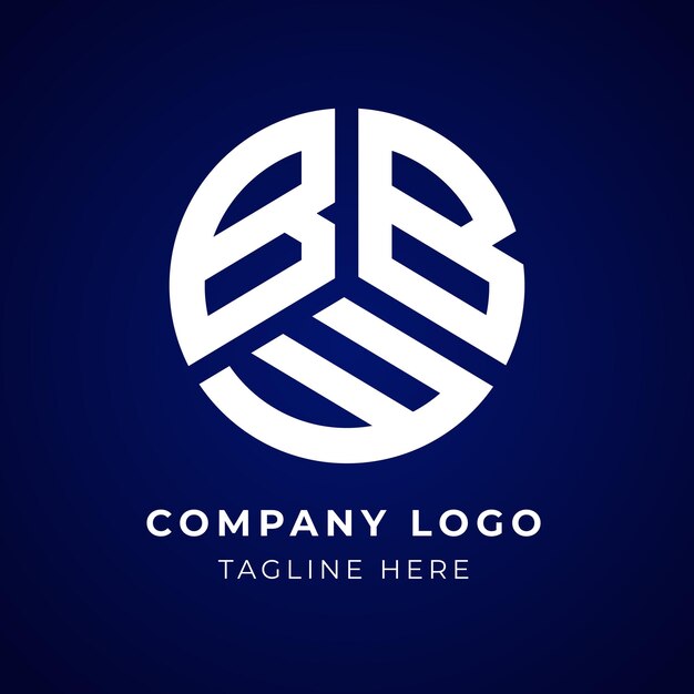 Creative Letter BBW Monogram Logo Design Icon Template