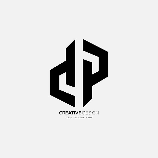 Creative Letter D P Elegant Logo