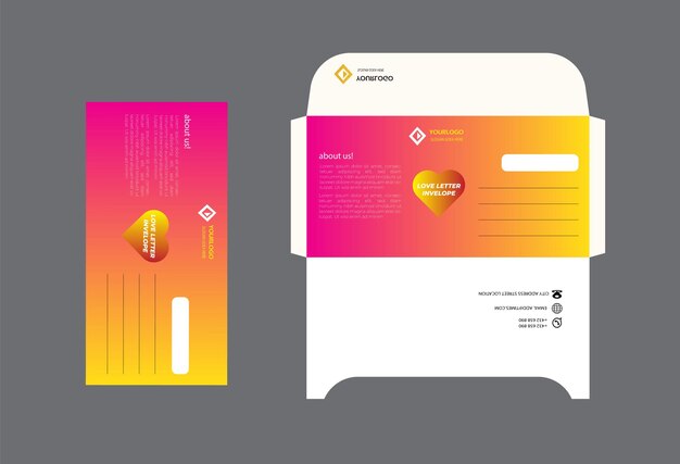 Vector creative letter envelope design