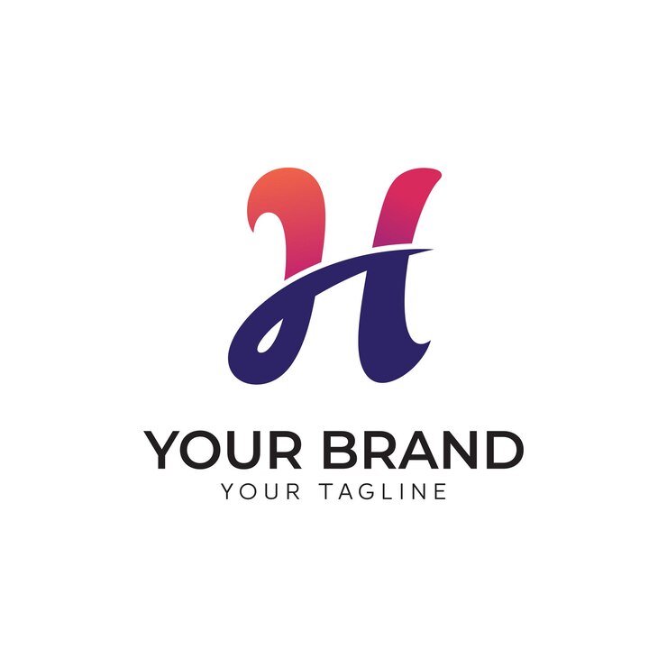 वेक्टर creative letter h logo design template