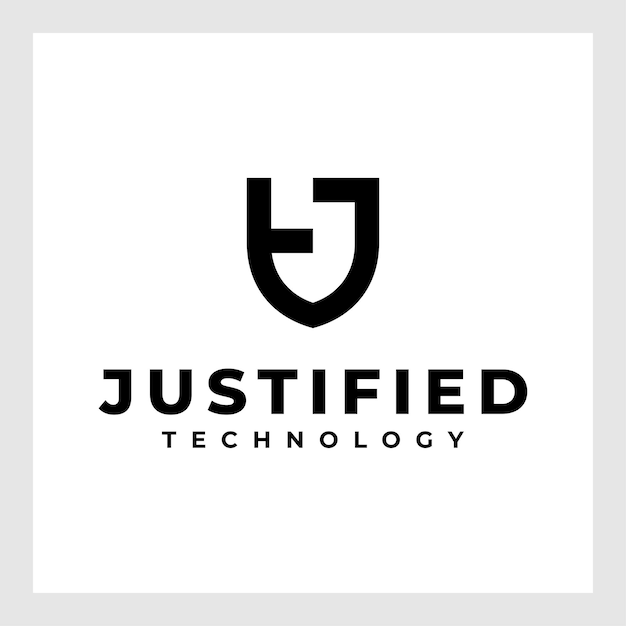 Lettera creativa jt logo design modello vettoriale. lettera iniziale collegata jt logo design