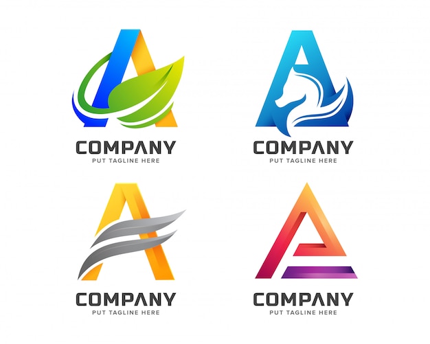 Creative Letter A logo for company