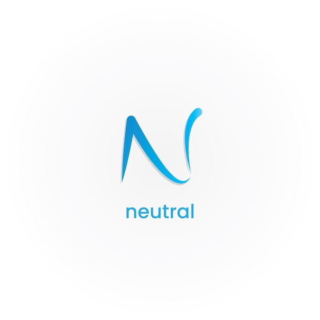 Креативный дизайн логотипа буква N