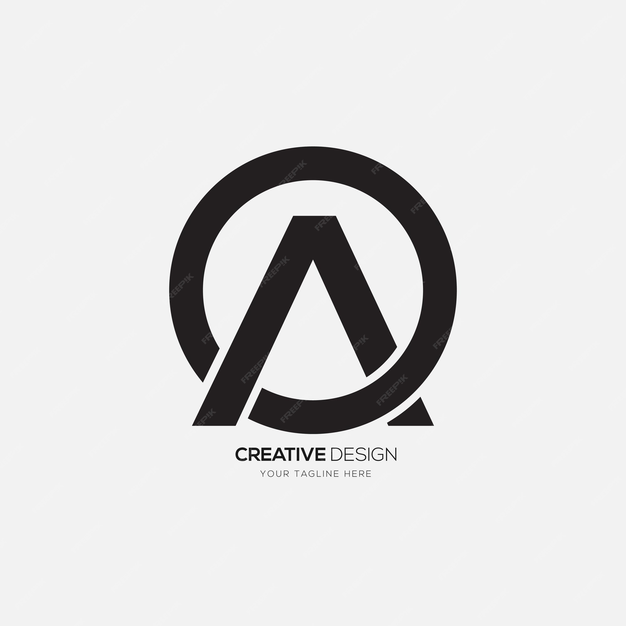 Premium Vector | Creative letter a o elegant logo design