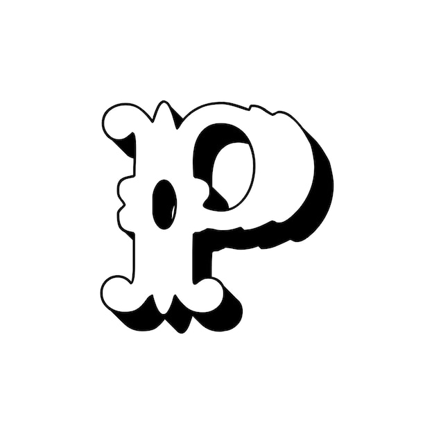 creative letter p logo design