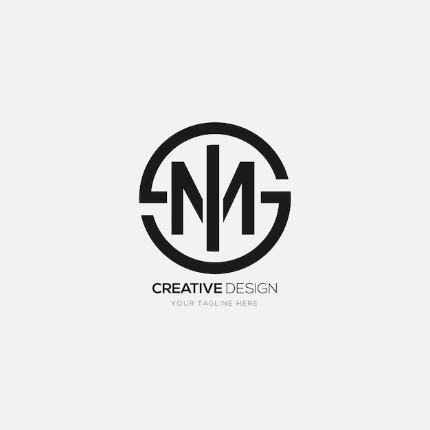 Lettera creativa smi logo moderno