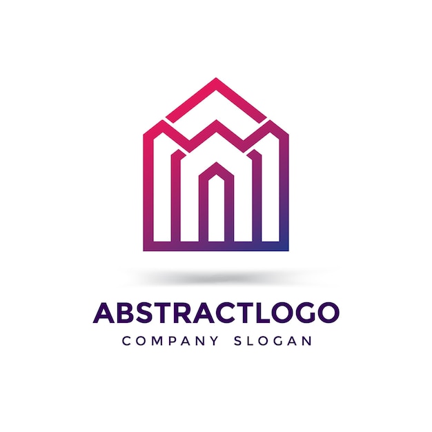 Lettera creativa w real estate company logo design