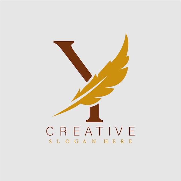 Creative letter Y logo design vector