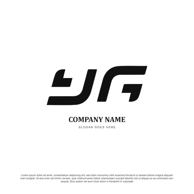 Creative letter YG logo design