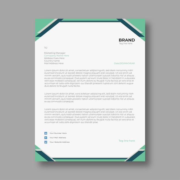 creative letterhead design for professional use
