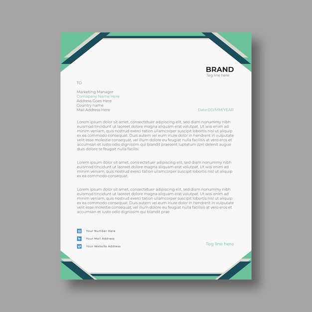 Creative Letterhead Design for Professional Use