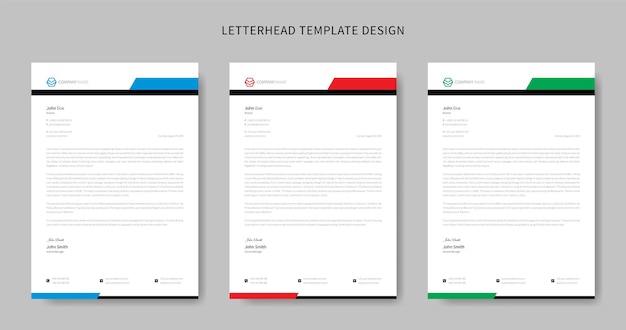 귀하의 비즈니스를 위한 창의적인 레터헤드 템플릿 디자인