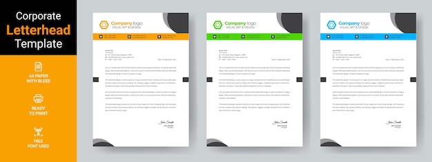 Creative Letterhead Template Design Print Ready