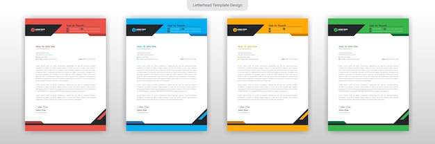 Creative letterhead template