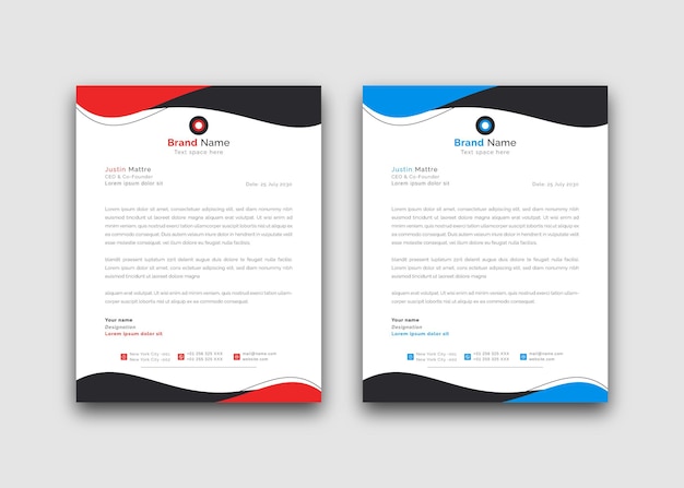 Creative letterhead template