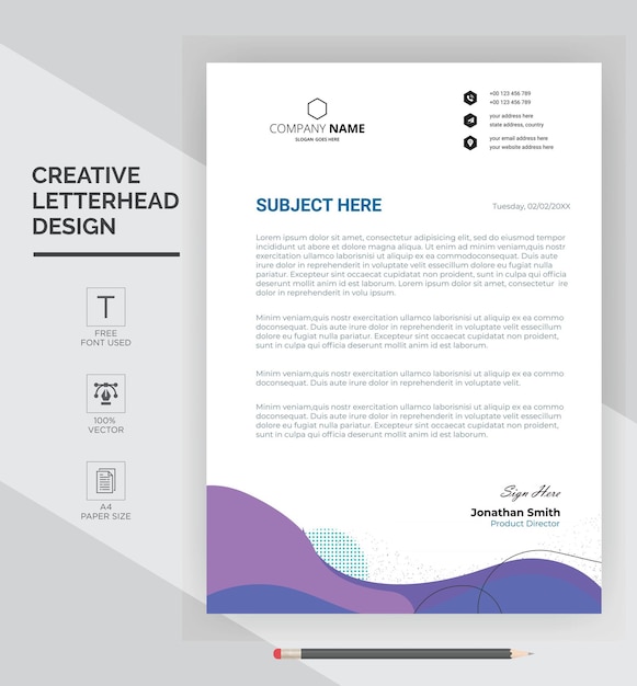 creative letterhead template