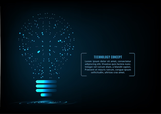 Vector creative light bulb concept