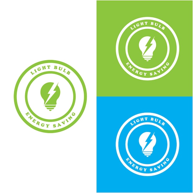 Creative light bulb logo and vector with slogan template