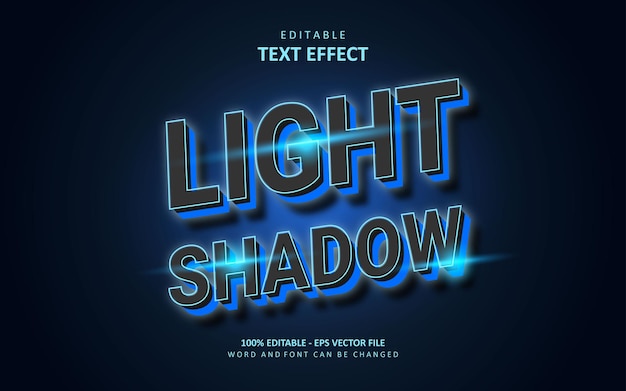 Creative light shadow text effect