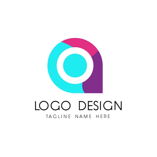 Vector creative location logo design template