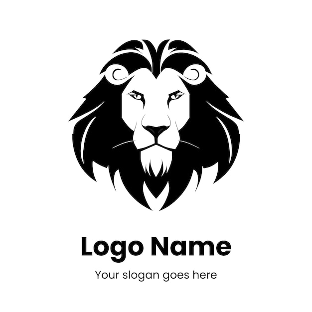 Creative logo design lion vector illustration for corporate company brand identity