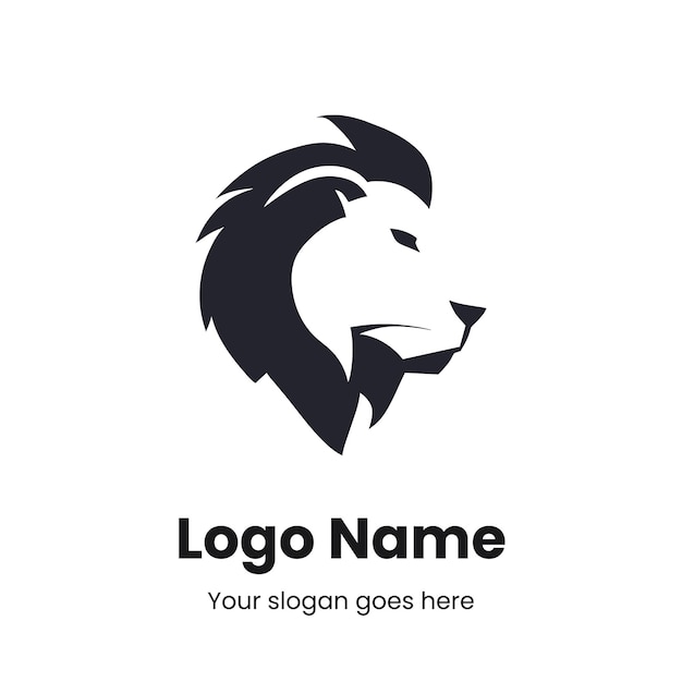 Creative logo design lion vector illustration for corporate company brand identity