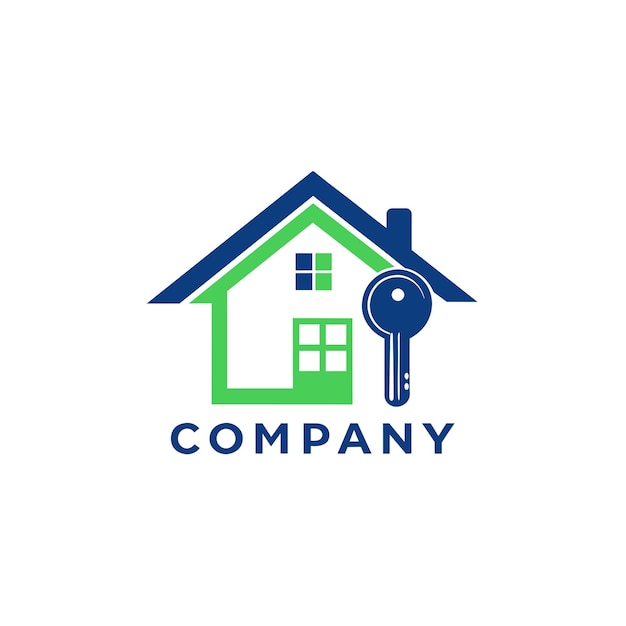 creative logo design for real estate company vector illustration