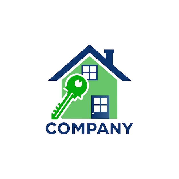 creative logo design for real estate company vector illustration