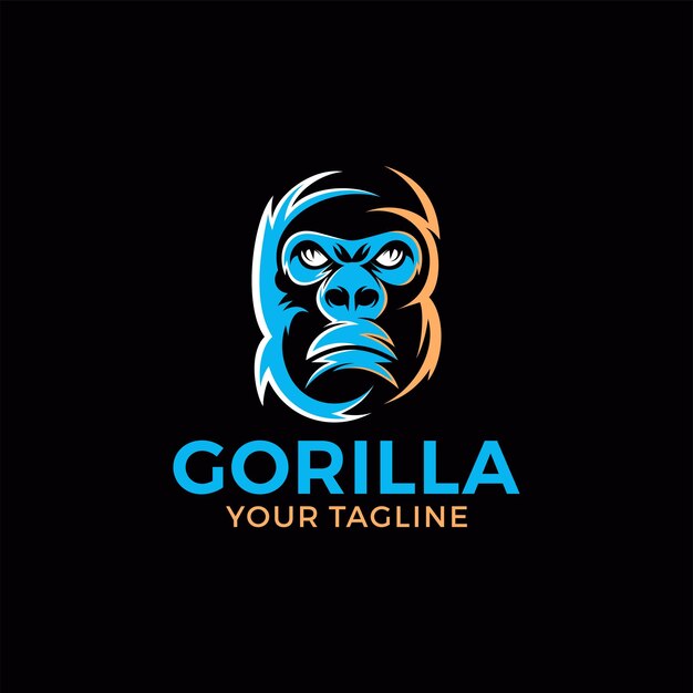 Creative logo design and Unique mascot of Gorilla