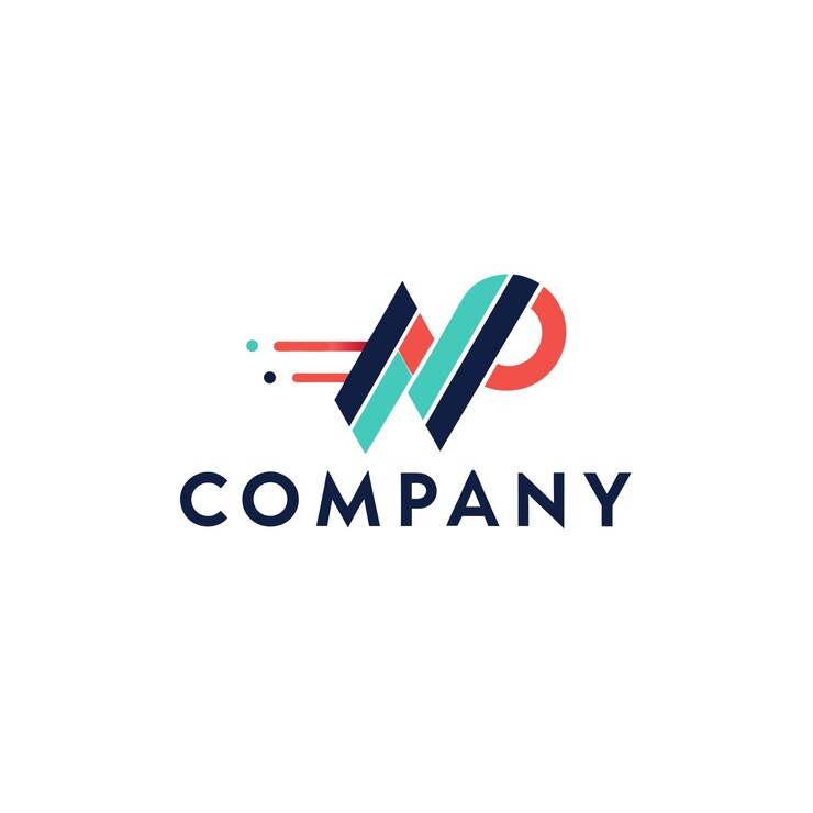 Vector creative logo design vector illustration for tech startup company