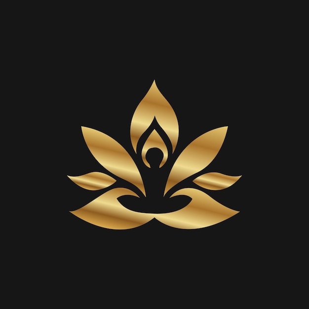Creative lotus logo design template