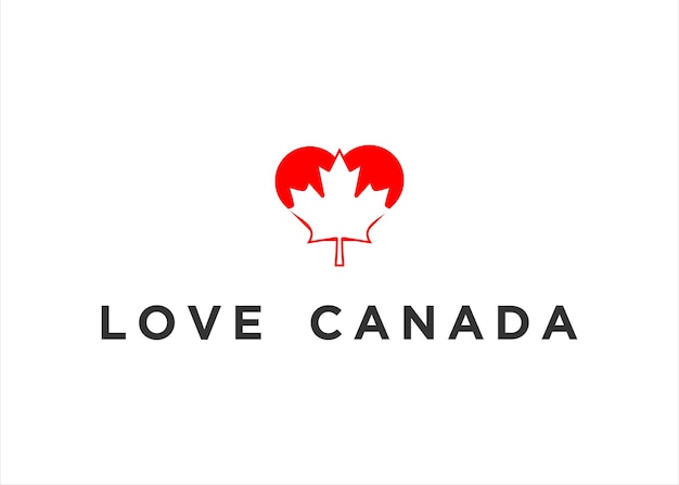創造的な愛のロゴ カナダ テンプレート