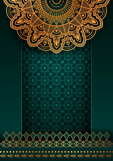 Creative luxury arabesque mandala background