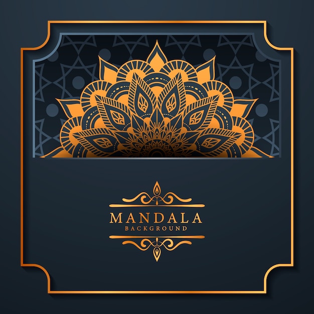 Vector creative luxury arabesque mandala background