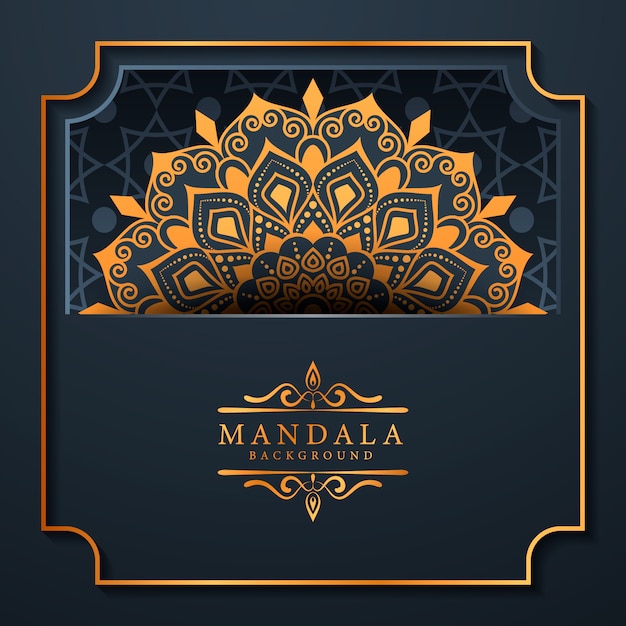 Creative luxury arabesque mandala background