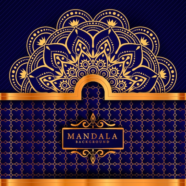 Creative luxury arabesque mandala background