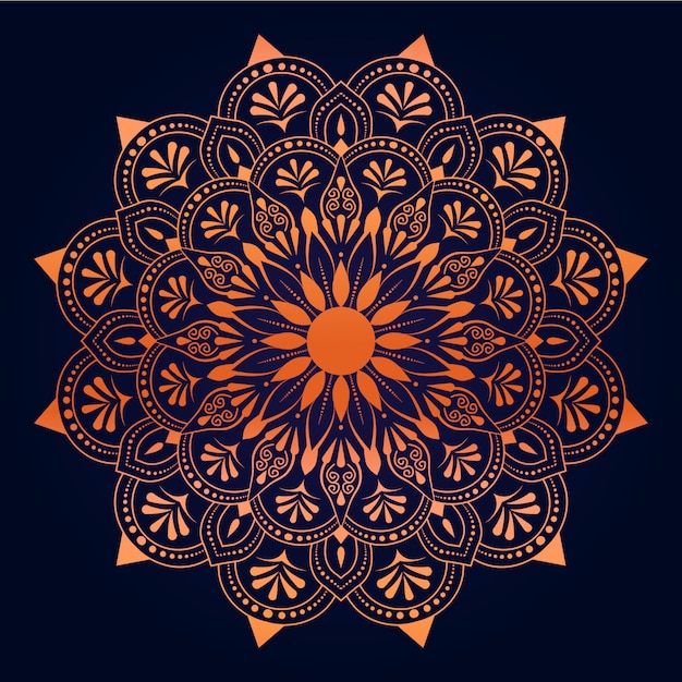 Vector creative luxury arabesque mandala background