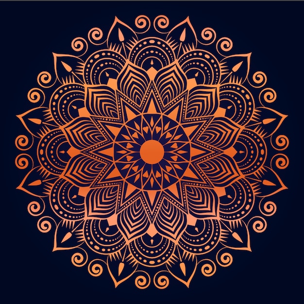 Creative luxury arabesque mandala background