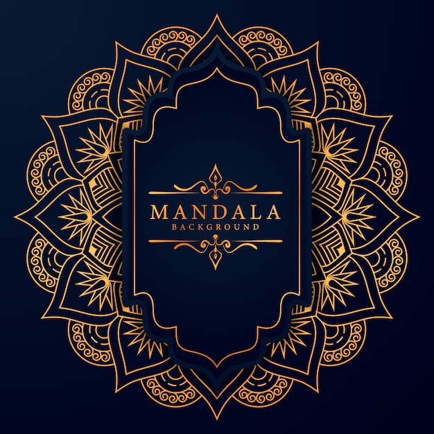 Creative luxury arabesque mandala background