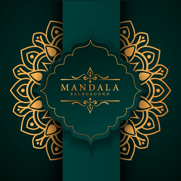 Sfondo di mandala arabesque di lusso creativo